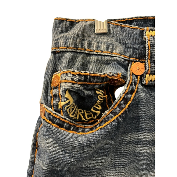True Religion Bobby Relaxed Baggy Embroidered Denim Jeans Size 30 Men's Casual - Picture 5 of 8